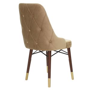Beige plush Evadne chair