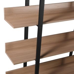 Boderta bookcase in Sonoma-black color 120x30x190cm