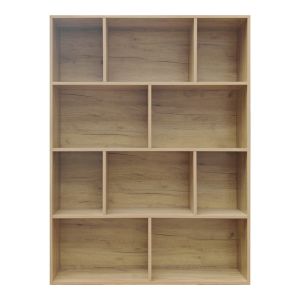 Библиотека Evergin с чекмеджета от Mdf в цвят дъб 100x30x135см