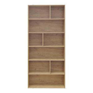 Библиотека Evergin с чекмеджета от Mdf в цвят дъб 80x30x180см