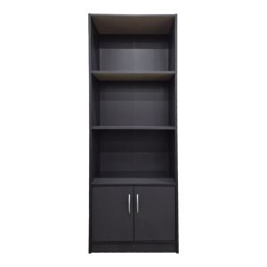Tekaro bookcase in anthracite color 60x29x166 cm