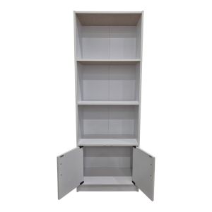 Библиотека Tekaro в бяло 60x29x166 см