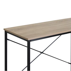 Бюро Bailon в цвят дъб с черен метал 100x40x70см