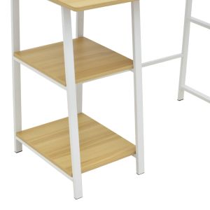 Бюро Ferje с рафтове от Mdf в естествено бял цвят 100x48x75см