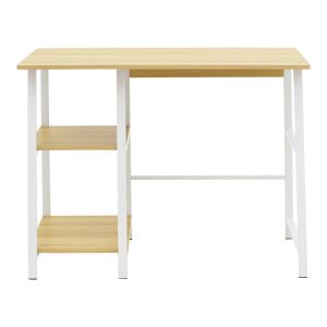 Бюро Ferje с рафтове от Mdf в естествено бял цвят 100x48x75см