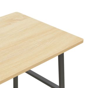 Бюро Ferje с рафтове от Mdf в естествено черен цвят 100x48x75см