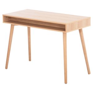 Desk Gaet Hm18292 melamine in sonama-gray-beige-white 110x50x76.5hcm.
