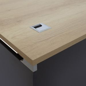 Desk Lotus in oak-dark gray color 150x80x75cm