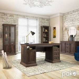 Desk Mozart in walnut color 160x60x78cm