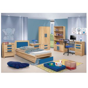 Бюро Playroom Sonama-сини дръжки Hm11154,01 110x55x76,5