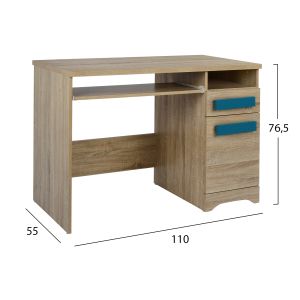 Бюро Playroom Sonama-сини дръжки Hm11154,01 110x55x76,5