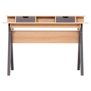 Desk Rexin Hm18290 melamine in Sonama-gray color 120x19-59x75-85.5hcm..