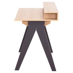 Desk Rexin Hm18290 melamine in Sonama-gray color 120x19-59x75-85.5hcm..