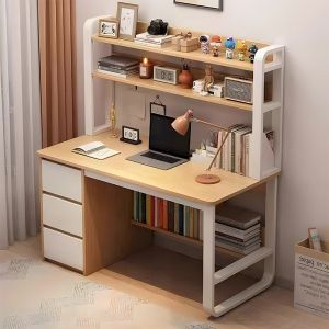 Desk Soco Mdf in natural-white color 120x50x144cm