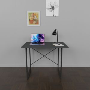 Ustando desk made of melamine anthracite color 90x60x72cm