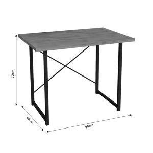 Ustando desk made of melamine anthracite color 90x60x72cm