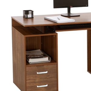 Liberion computer desk walnut color 120x55x76cm