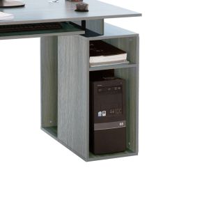 Liberion computer desk, gray/oak color, 120x55x76cm