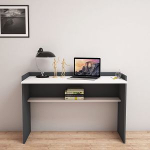 Desk melamine gray-white 118x58x80hcmhm9227,13