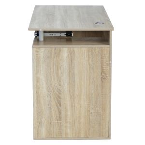 Melamine desk white/sonoma Status Hm2026,02 120χ55χ76cm