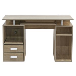 Melamine desk white/sonoma Status Hm2026,02 120χ55χ76cm