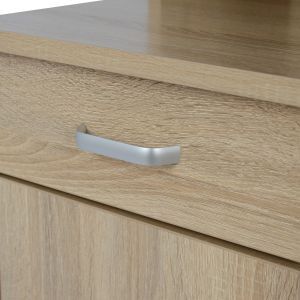 Desk with bookcase Hm2032,02 Status sonoma color 120x55x182