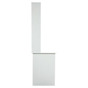 Desk with bookcase Hm2032,03 Status in white color 120x55x182