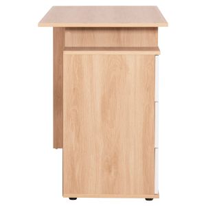 Desk with drawers Colt Hm18291 melamine in sonama-white 120x53x75hcm.