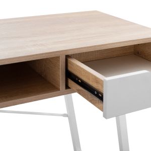 Desk with drawers, white/sonoma color Hm2128.01 120x48x76.5