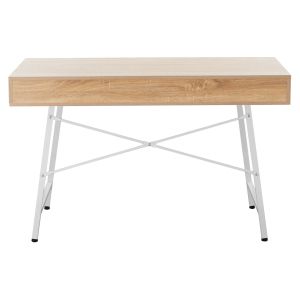 Desk with drawers, white/sonoma color Hm2128.01 120x48x76.5