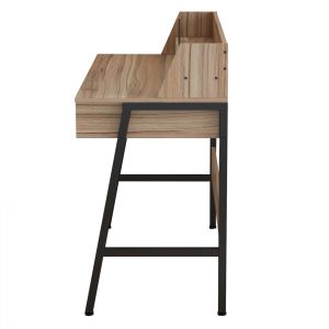 Walnut desk with black metal frame Hm2129.02