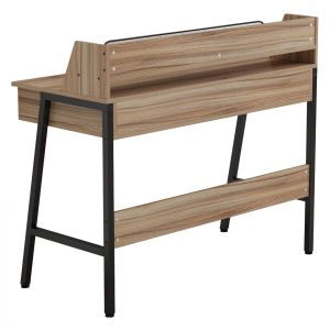 Walnut desk with black metal frame Hm2129.02