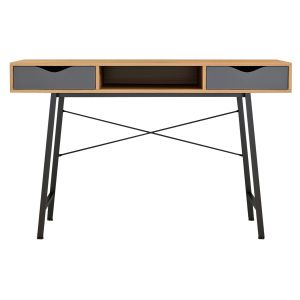 Desk, walnut-gray-black, 120x48x76.5 Hm2128.03