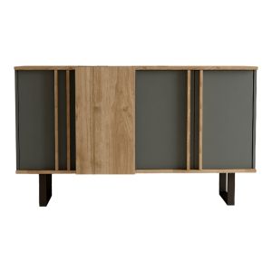 Amanda I buffet in anthracite-walnut shade 160x74x79cm