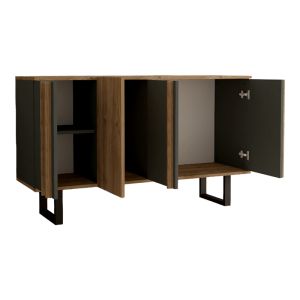 Amanda I buffet in anthracite-walnut shade 160x74x79cm