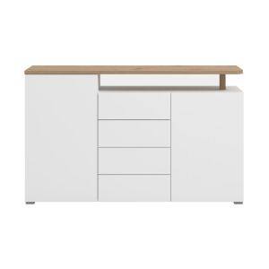 Бюфет Aterno 154 3k4f2v бял/ цвят 154x40x94см