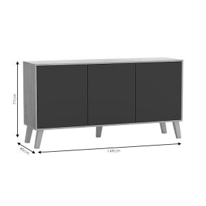 Buffet Billie sonoma/anthracite 149x40x77cm