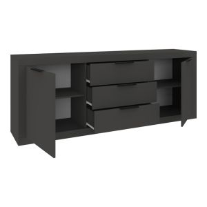 Doha buffet in anthracite color 210x45x80.5cm