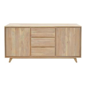 Emira buffet, solid acacia wood, natural color, 160x40x80cm