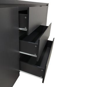 Kalya buffet in anthracite color 220x49x89.5cm