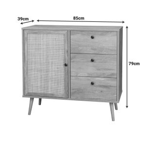 Oslo buffet in Sonoma color 85x39x79cm