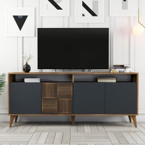 Walnut color melamine buffet Hm9431.01