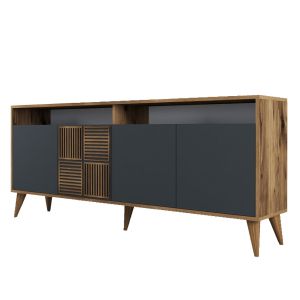 Walnut color melamine buffet Hm9431.01