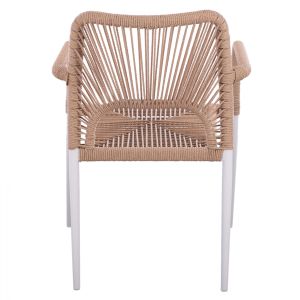 White aluminum chair Hm5771.01 55χ63χ82cm