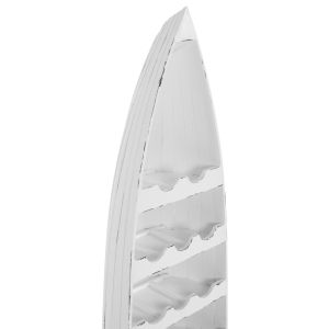 White shelf-boat for bottles Santorini Wood mahogany wood Hm9495 46x30x140cm