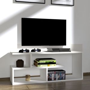 White TV cabinet Waldo 100x29.5x40cm