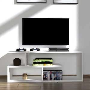 White TV cabinet Waldo 100x29.5x40cm