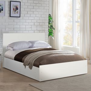 White melamine bedroom for mattress 160χ202cmhm2432,03