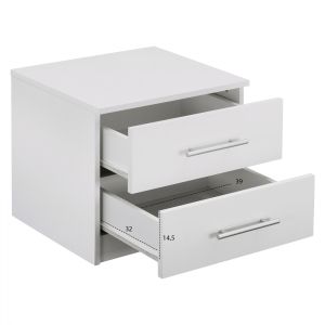 White bedside table Hm2220,05 48x40,5x41,5cm