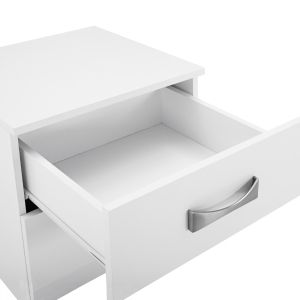Бяло нощно шкафче Hm2235,05 λευκο 48x40,5x41,5ycm